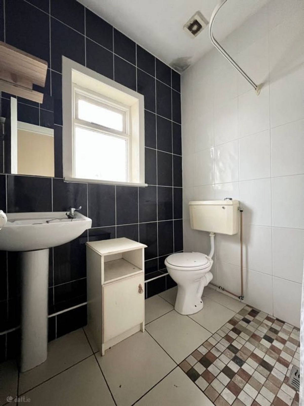 Before — Ensuite shower room — zellige tiles & brass