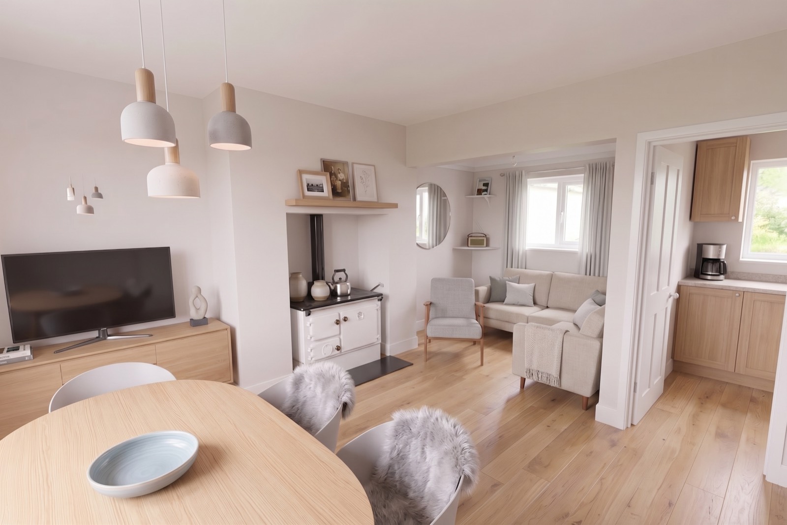 After — Living space — before and after