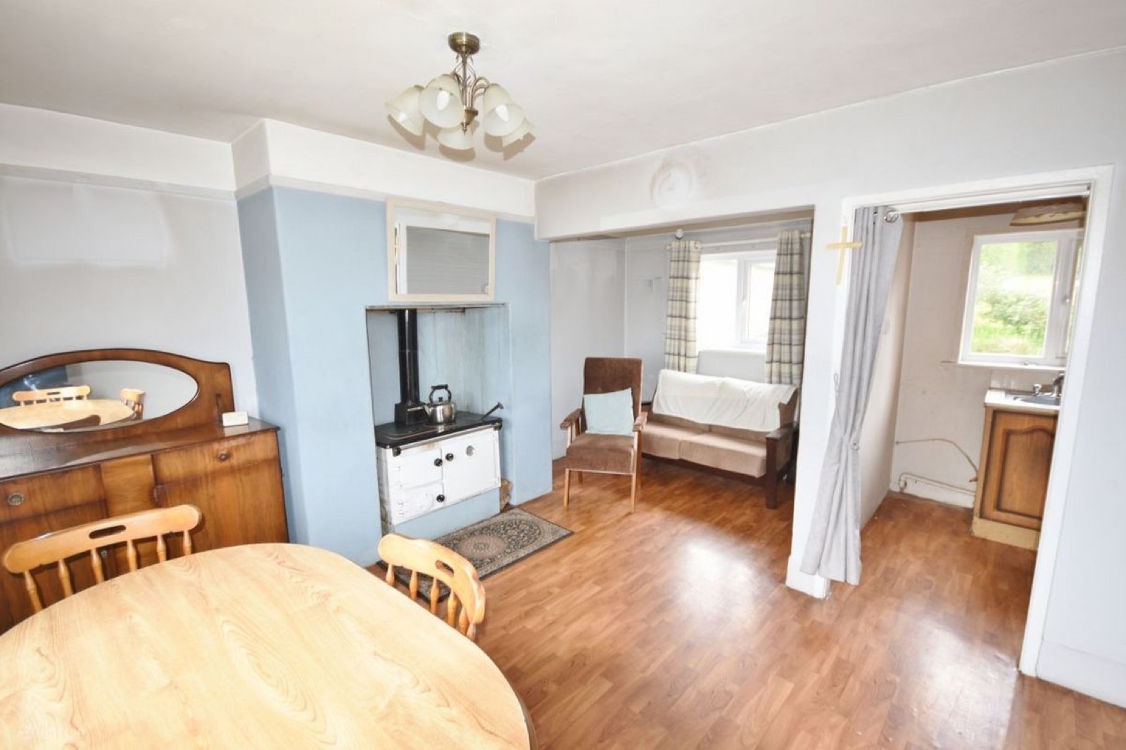 Before — Living space — before and after