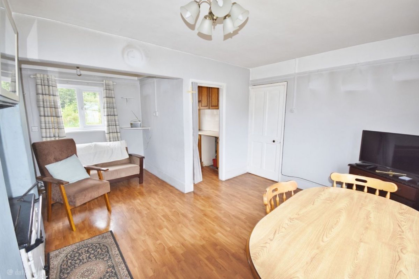 Before — Living & dining — full home refurbishment